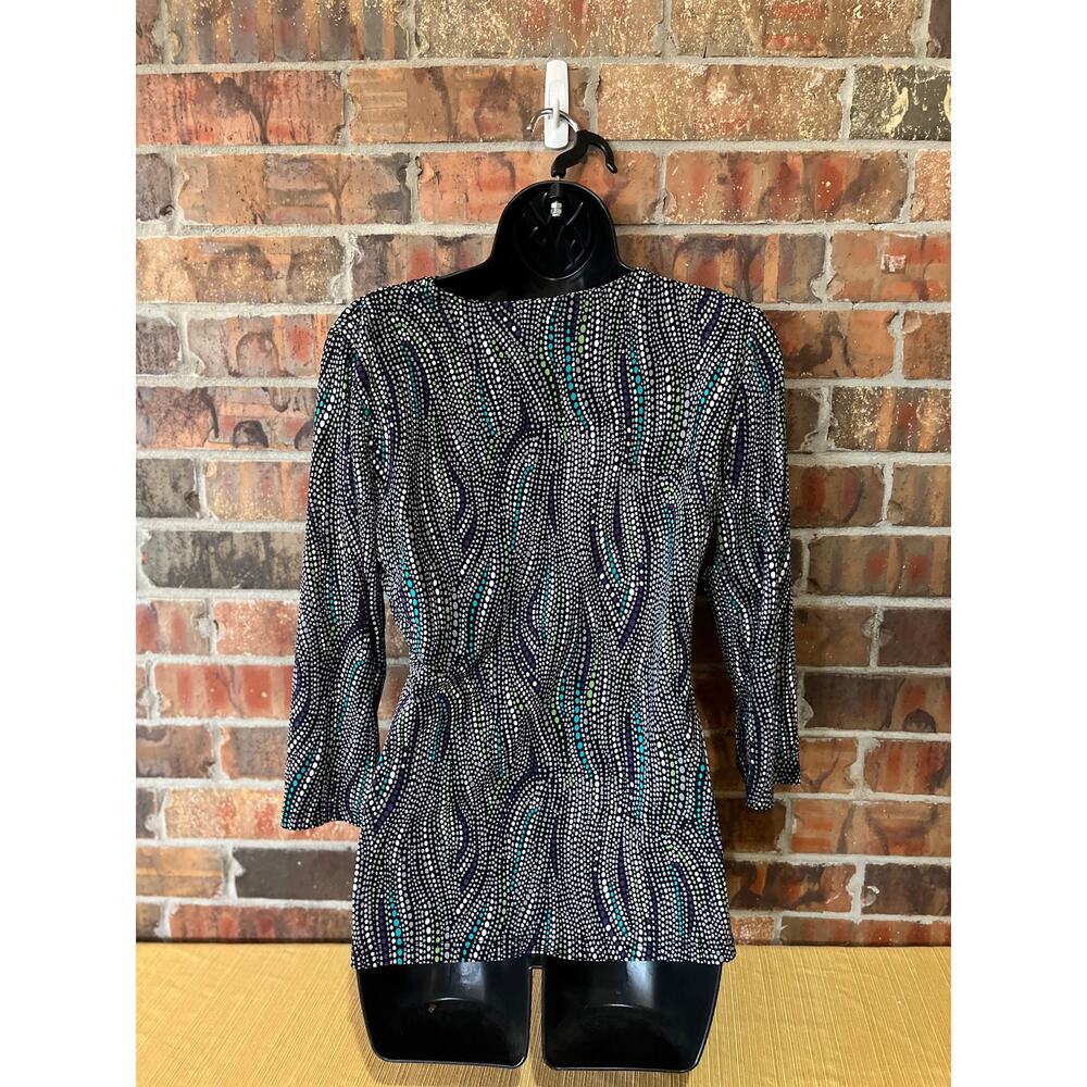 Chaus Multiple Colored Abstract Long Sleeve Top Women’s Size:M - Picture 2 of 6